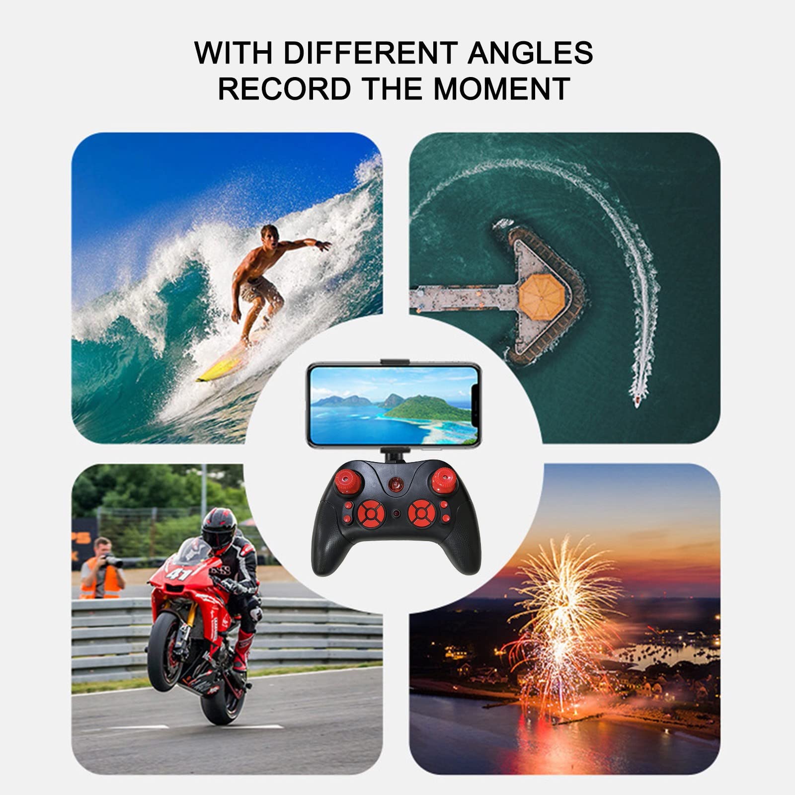 Amazon.com: White Ky101D With 4K Camera Hd Wifi Fpv Rc Drone Rc